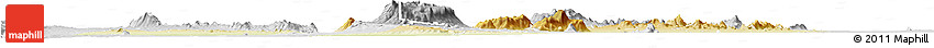Physical Horizon Map of Machinga, lighten, desaturated