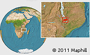 Satellite Location Map of Machinga