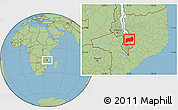 Savanna Style Location Map of Machinga