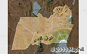 Satellite Map of Machinga, darken