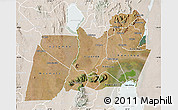Satellite Map of Machinga, lighten