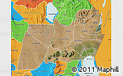 Satellite Map of Machinga, political outside
