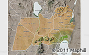 Satellite Map of Machinga, semi-desaturated