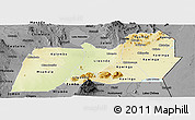 Physical Panoramic Map of Machinga, darken, desaturated
