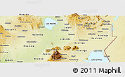 Physical Panoramic Map of Machinga