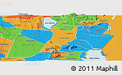 Political Panoramic Map of Machinga