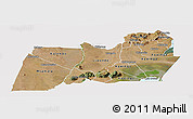 Satellite Panoramic Map of Machinga, cropped outside