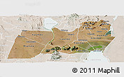 Satellite Panoramic Map of Machinga, lighten