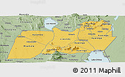 Savanna Style Panoramic Map of Machinga