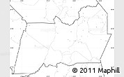 Blank Simple Map of Machinga, no labels