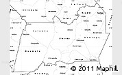 Blank Simple Map of Machinga