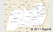 Classic Style Simple Map of Machinga