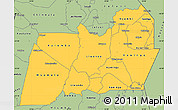 Savanna Style Simple Map of Machinga