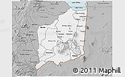Gray 3D Map of Mulanje