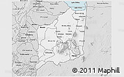 Silver Style 3D Map of Mulanje