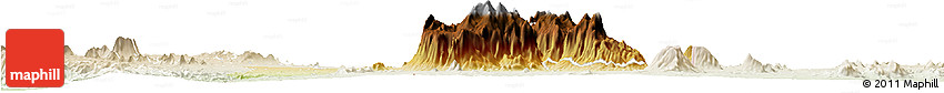 Physical Horizon Map of Mulanje, lighten