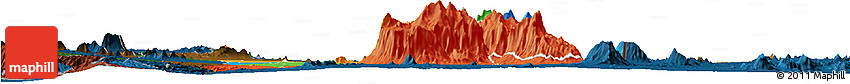 Political Horizon Map of Mulanje, darken