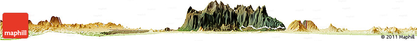 Satellite Horizon Map of Mulanje, physical outside
