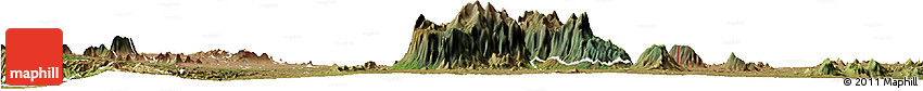 Satellite Horizon Map of Mulanje