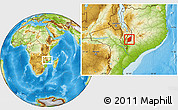 Physical Location Map of Mulanje