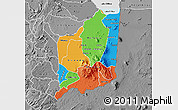 Political Map of Mulanje, desaturated