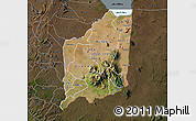Satellite Map of Mulanje, darken
