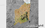 Satellite Map of Mulanje, desaturated