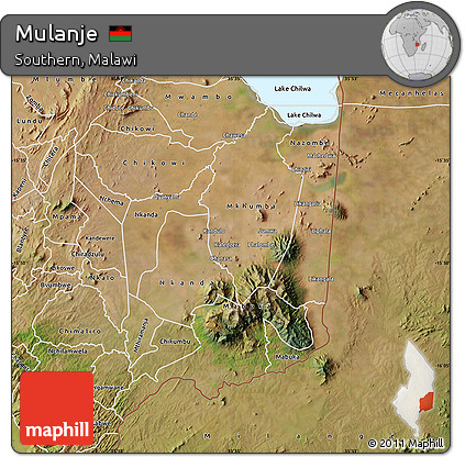 Satellite Map of Mulanje