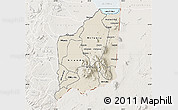 Shaded Relief Map of Mulanje, lighten