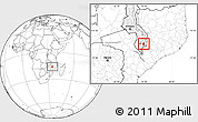 Blank Location Map of Nkanda