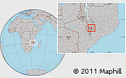 Gray Location Map of Nkanda