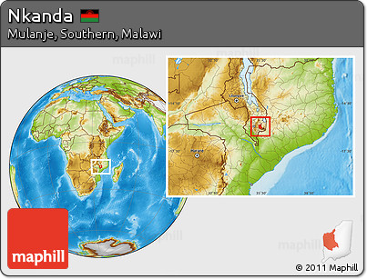 Physical Location Map of Nkanda