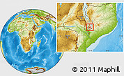 Physical Location Map of Nkanda, highlighted parent region