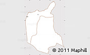 Classic Style Simple Map of Nkanda, cropped outside