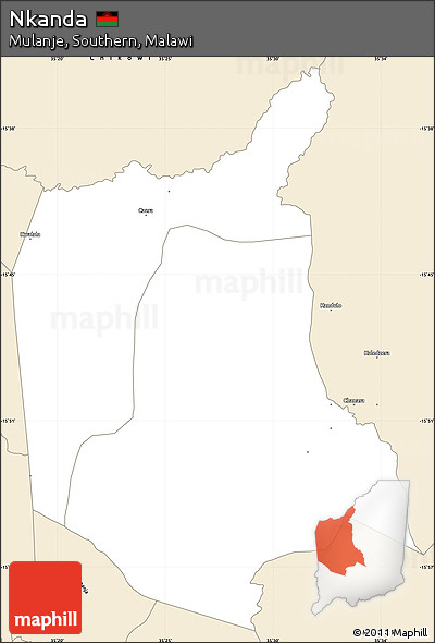 Classic Style Simple Map of Nkanda