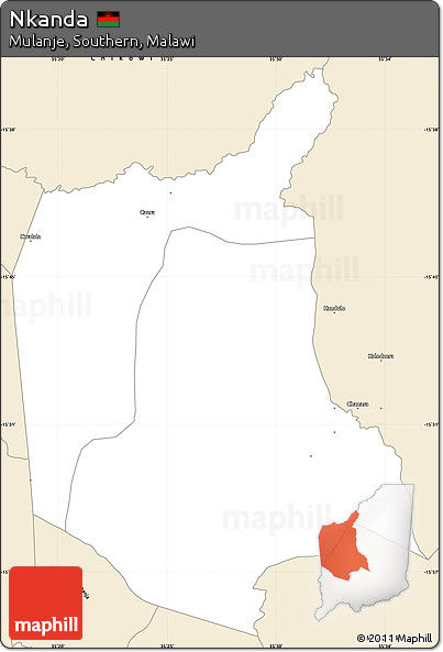Classic Style Simple Map of Nkanda
