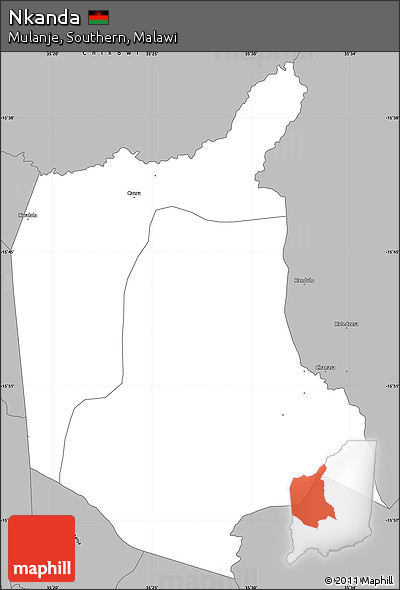 Gray Simple Map of Nkanda
