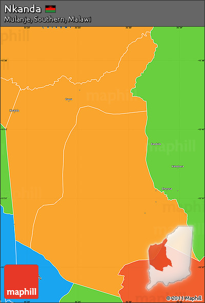 Political Simple Map of Nkanda