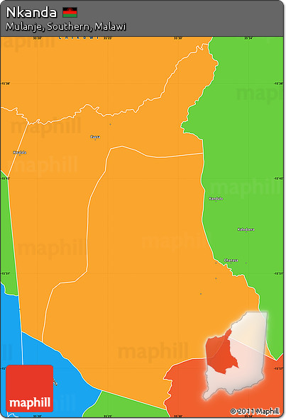 Political Simple Map of Nkanda