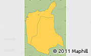 Savanna Style Simple Map of Nkanda, cropped outside