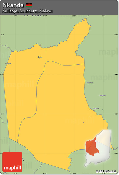 Savanna Style Simple Map of Nkanda