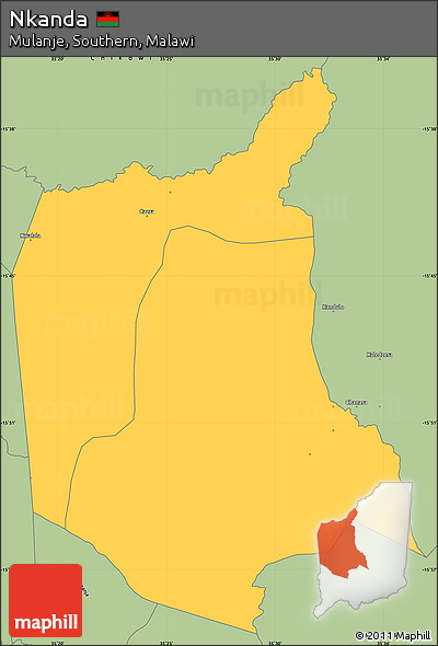 Savanna Style Simple Map of Nkanda