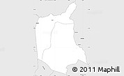 Silver Style Simple Map of Nkanda