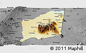 Physical Panoramic Map of Mulanje, darken, desaturated