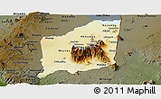 Physical Panoramic Map of Mulanje, darken