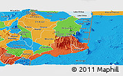Political Panoramic Map of Mulanje