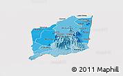 Political Shades Panoramic Map of Mulanje, cropped outside