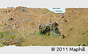 Satellite Panoramic Map of Mulanje