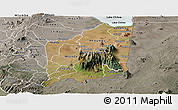 Satellite Panoramic Map of Mulanje, semi-desaturated