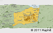 Savanna Style Panoramic Map of Mulanje